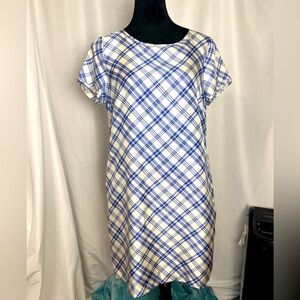 Brooks Brothers “Ned Fleece”  silk sheath dress with pockets (s)